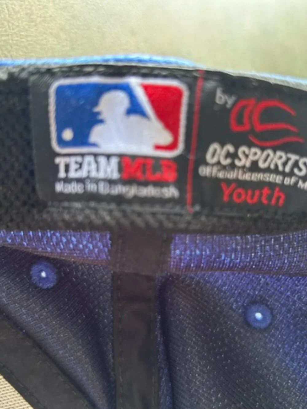 Team Mlb embroidered logo
